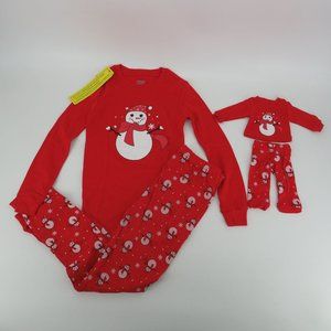 Babyroom Girls Matching Doll Toddler 4 Piece Cotton Pajama Sleepwear 10 New